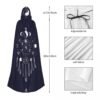 Hooded Cloak Unisex Cloak with Hood Dreams Catcher With Ying Yang And Eye Of Horus Cloak Vampire Witch Cape Cosplay Costume