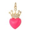 Heart Greek Eye Gold Color Pendant Charms for Diy Earrings  Evil Blue Eye Charms