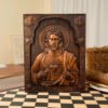 Sacred Heart of Jesus Catholic Jesus Statue Religious Wooden Plaque Wall Hanging Church Room Home and Decoration Christmas Gift