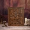 Saint George and the Dragon Wood Carved Religious Image Wall Decor, Mural Ornament, Protective Saints, Christian Soldier Gift