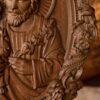 Saint Joseph Wood Carving, Religious Icons, Father's Day Christian Gift, Wall Art Work, Figure Carving, Catholic Home Decor