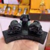 Satan Ram Horn Gothic Crow Six Pointed Star Ram Skull Statue Resin Crafts Ornaments Crystal Ball Base Home Decoration