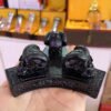 Satan Ram Horn Gothic Crow Six Pointed Star Ram Skull Statue Resin Crafts Ornaments Crystal Ball Base Home Decoration