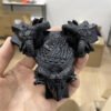 Satan Ram Horn Gothic Crow Six Pointed Star Ram Skull Statue Resin Crafts Ornaments Crystal Ball Base Home Decoration