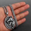 Viking Style Various Wolf Head Runes Unisex Necklace Pendant