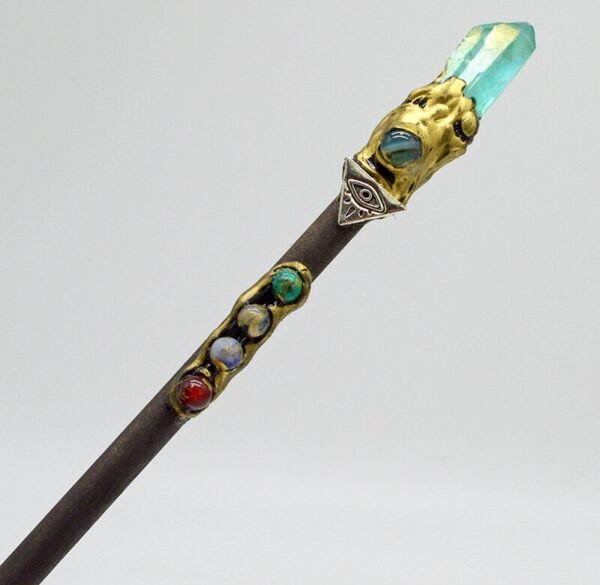 Crystal Scepter Amethyst element fairy moon sun wand