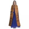 Hooded Cloak Unisex Cloak with Hood Egyptian Papyrus Horus Eye Cloak Vampire Witch Cape Cosplay Costume