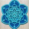 Iron Lotus Flower Mandala Wall Mount Decoration