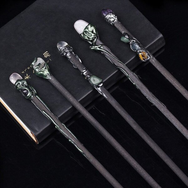 Natural Crystal Pagan Wizard Magic Witch Wands Raw Stones Quartz Power Mineral Witchcraft Wicca Altar Pendulum Home Decoration