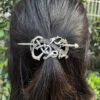 Norse Viking hair clip barrette celtic viking knot wicca vintage Hairpin Wedding Accessories