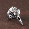 Odin Crow Skull Men's Ring Gothic Stainless Steel Compass Rings