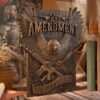 Second Amendment Solid Wood Carved Vintage Decor Home Room Interior Wall Hanging Patriotic Army Gift Free Shipping