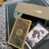Set Tarot Cards Divination Six-pointed Star Silver Table Game Prediction Card Pvc Waterproof and Wear-resistant Gift Box Luxury
