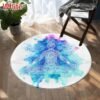Seven Chakra Large-area Decorative Carpet Round Flower Of Life Flannel Carpet Modern Home Living Room Floor Mats Bedroom Rug - Rug