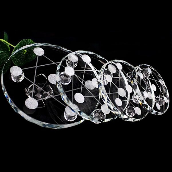 Seven Star Array 7 Star Plate Asian Quartz Crystal Healing Ball Base Sphere Stand Home Decor Ornaments Gifts