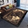 Viking Odin Wolf Rug Viking Norse Mythology Large Rugs Area Rug Comfortable Carpet Floor Mat Rugs for Bedroom Printed Mat Decor