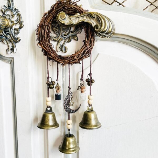 Witch Bells Protection  Wreath  Magic Wind Chimes for Home Door