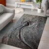 3D Mats Dinosaur Fossil Art Premium Rug Square Flannel Anti-slip Large Carpet Living Room Home Decor Kids Bedroom Furry Carpet