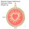 Heart Greek Eye Gold Color Pendant Charms for Diy Earrings  Evil Blue Eye Charms