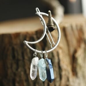 Silver-Hairpin-Hair-Accessories-Moon-Hairpin-Geometric-Shape-Hairpin-Wicca-Women-Gift-Give-Her Silver Hairpin Moon Hairpin Geometric Shape Hairpin Wicca Women Gift Give Her