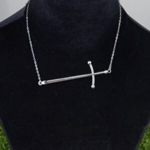 Silver Sword Dagger Necklace Tarot Occult Dark Goth Jewelry