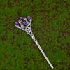 Silver Witch Hairstick Crescent Moon Goddess Sword Hairpin Wiccan Gothic Jewelry For Women Pagan Wicthcraft