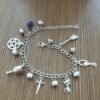 Silver Witches Anklet with Bells on to cleanse the path you walk.