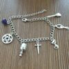 Silver Witches Anklet with Bells on to cleanse the path you walk.