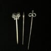 Magic Wicca~Silver snake butterfly hairpin hair stick gift