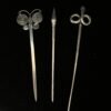Magic Wicca~Silver snake butterfly hairpin hair stick gift