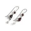 Simple Women Silver Color Cat Earrings