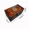 Six-pointed Star Divination Tarot Card Wooden Box Gift Box Pvc Gold Leaf Table Game Prediction Set Luxury Waterproof Belt Manual