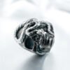 Magic Ring~Size 7 to Size 16 Mens Boys 316L Stainless Steel Cool Punk Gothic Skull Snake Newest Ring HF404