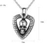 Viking Magic~Skeleton & Skull Necklaces Pendants Mens Gothic Punk Male Gold Color Biker joyas Stainless Steel Chains Necklace For Men Jewelry