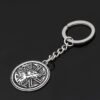 Viking Magic~Slavic Amulet Charm Teen Wolf Pendants Keychain Vintage Amulets viking Keychain Men's Valknut Rune Animal Pendant Talisman Gift