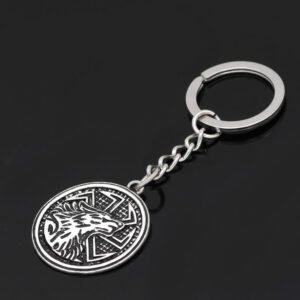 Viking Magic~Slavic Amulet Charm Teen Wolf Pendants Keychain Vintage Amulets viking Keychain Men's Valknut Rune Animal Pendant Talisman Gift