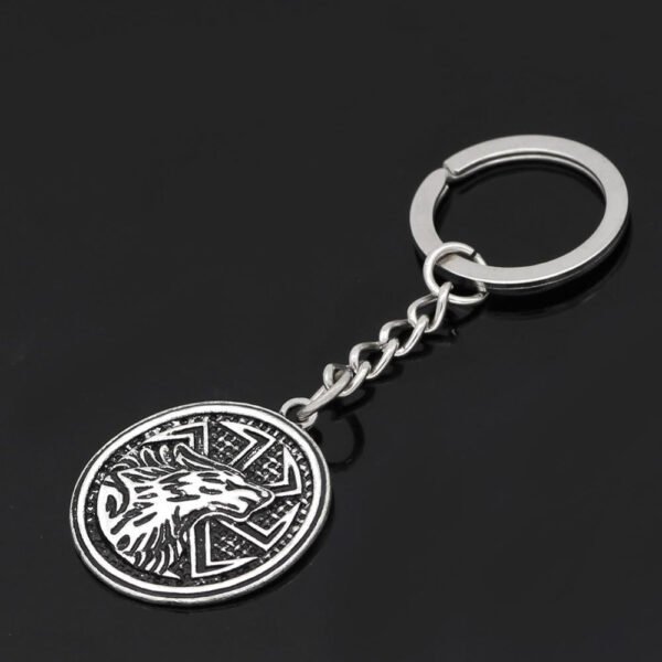 Viking Magic~Slavic Amulet Charm Teen Wolf Pendants Keychain Vintage Amulets viking Keychain Men's Valknut Rune Animal Pendant Talisman Gift