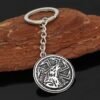 Viking Magic~Slavic Amulet Charm Teen Wolf Pendants Keychain Vintage Amulets viking Keychain Men's Valknut Rune Animal Pendant Talisman Gift