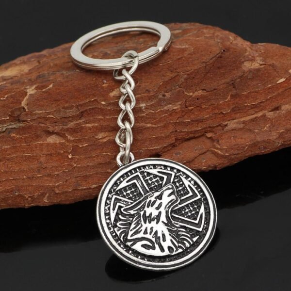 Viking Magic~Slavic Amulet Charm Teen Wolf Pendants Keychain Vintage Amulets viking Keychain Men's Valknut Rune Animal Pendant Talisman Gift