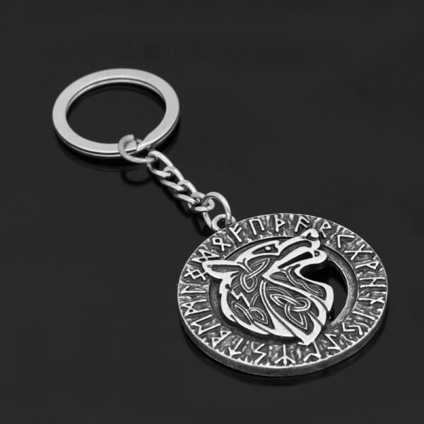 Viking Magic~Slavic Amulet Charm Teen Wolf Pendants Keychain Vintage Amulets viking Keychain Men's Valknut Rune Animal Pendant Talisman Gift