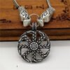 New Magicun Viking~Slavic Kolovrat Pendant Amulet Men's silver necklace vintage pagan jewelry 1pc
