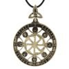 New Magicun Viking~Slavic Kolovrat Pendant Necklace Jewelry Kolovrat In Rune Circle Sign Pendant Necklace