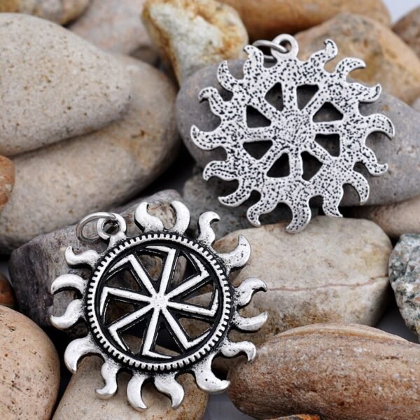New Magicun Viking~Slavic Kolovrat Pendants Vintage Slavic Kolovrat Amulet Pendants Men Jewelry