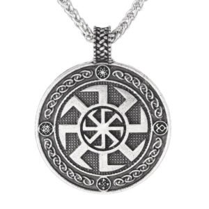 Slavic-Kolovrat-pendant-Yggdrasil-Viking-World-Tree-Men-Necklace-Amulet-1pc-drop-shipping New Magicun Viking~Slavic Kolovrat pendant Yggdrasil Viking World Tree Men Necklace Amulet 1pc