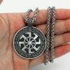 New Magicun Viking~Slavic Kolovrat pendant Yggdrasil Viking World Tree Men Necklace Amulet 1pc