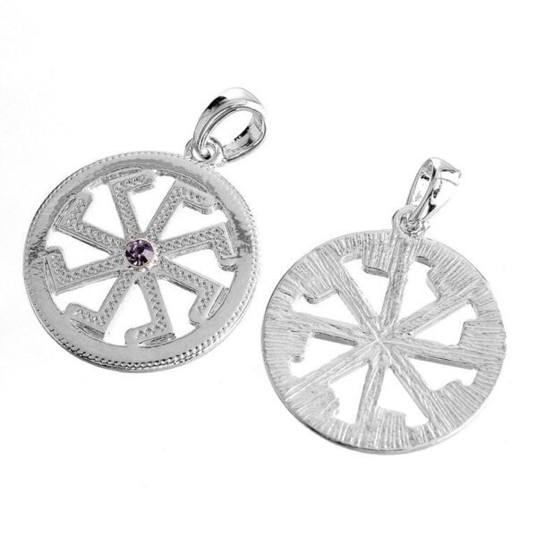 New Magicun Viking~Slavic Kolovrat symbol Pendant Kolyadniki Pagan jewelry Necklace Amulet 1pc