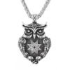 New Magicun Viking~Slavic Owl Pendant animal Necklaces Jewelry Vintage Silver crltics knot 1pc