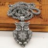 New Magicun Viking~Slavic Owl Pendant animal Necklaces Jewelry Vintage Silver crltics knot 1pc
