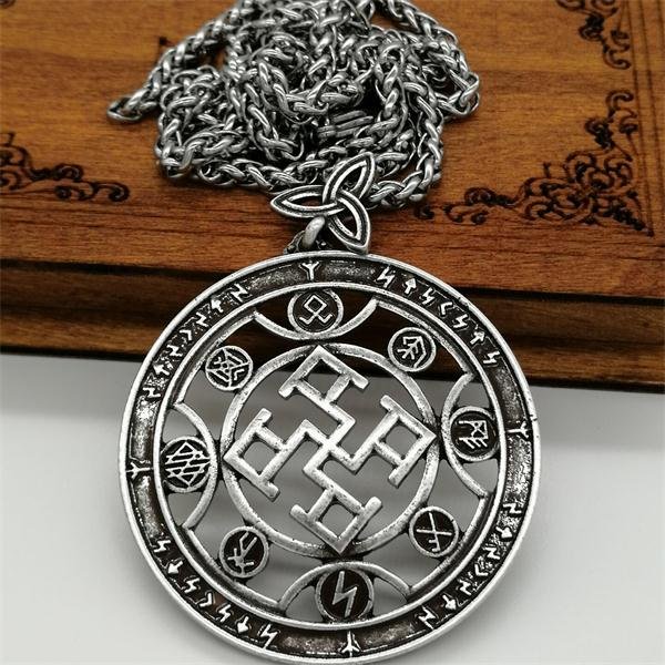 New Magicun Viking~Slavic Spiritual Rune Pendants Vintage Ethnic Spiritual Pendant Viking Amulet Pendant