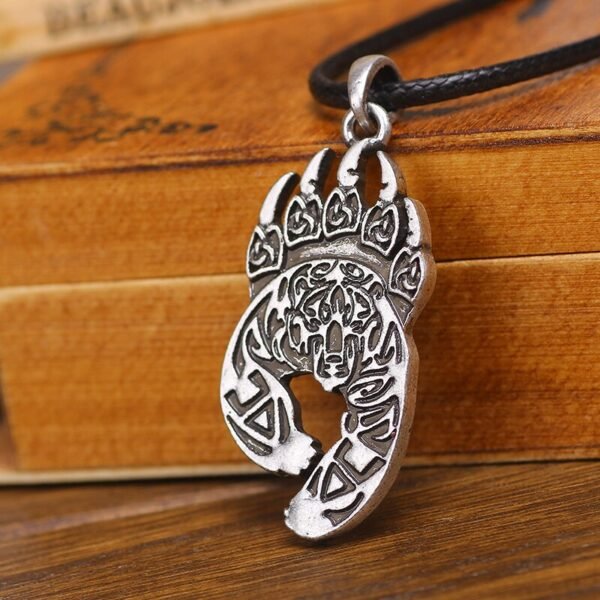 New Magicun Viking~Slavic Vele Bear Paw Pendant Necklace Men Women Jewelry Necklace Vintage